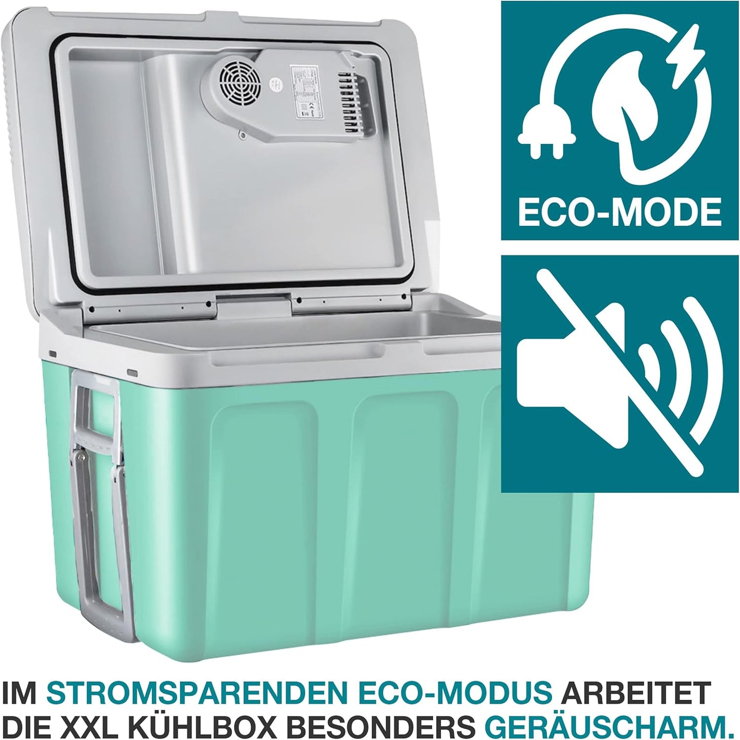 2in1 XXL Kühlbox mit Kühl-/Heizfunktion, Mint
