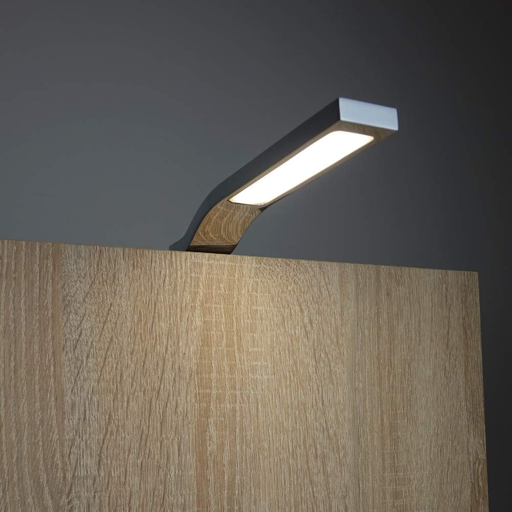 3er Set LED Schrankleuchte, 3er Set Chrom - Neutralweiss