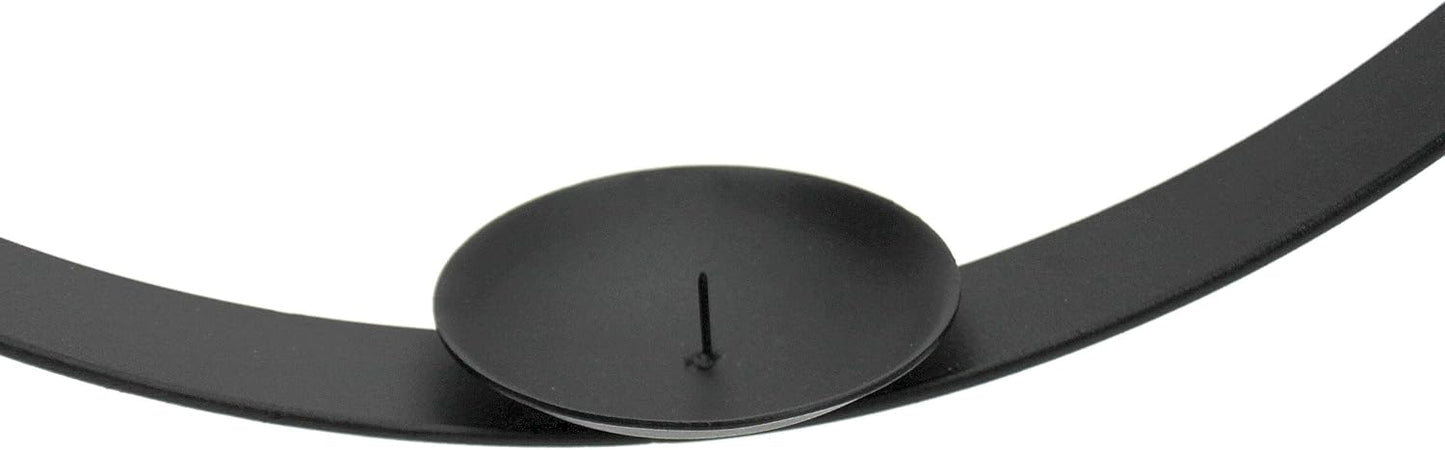 Kerzenhalter aus Metall rund