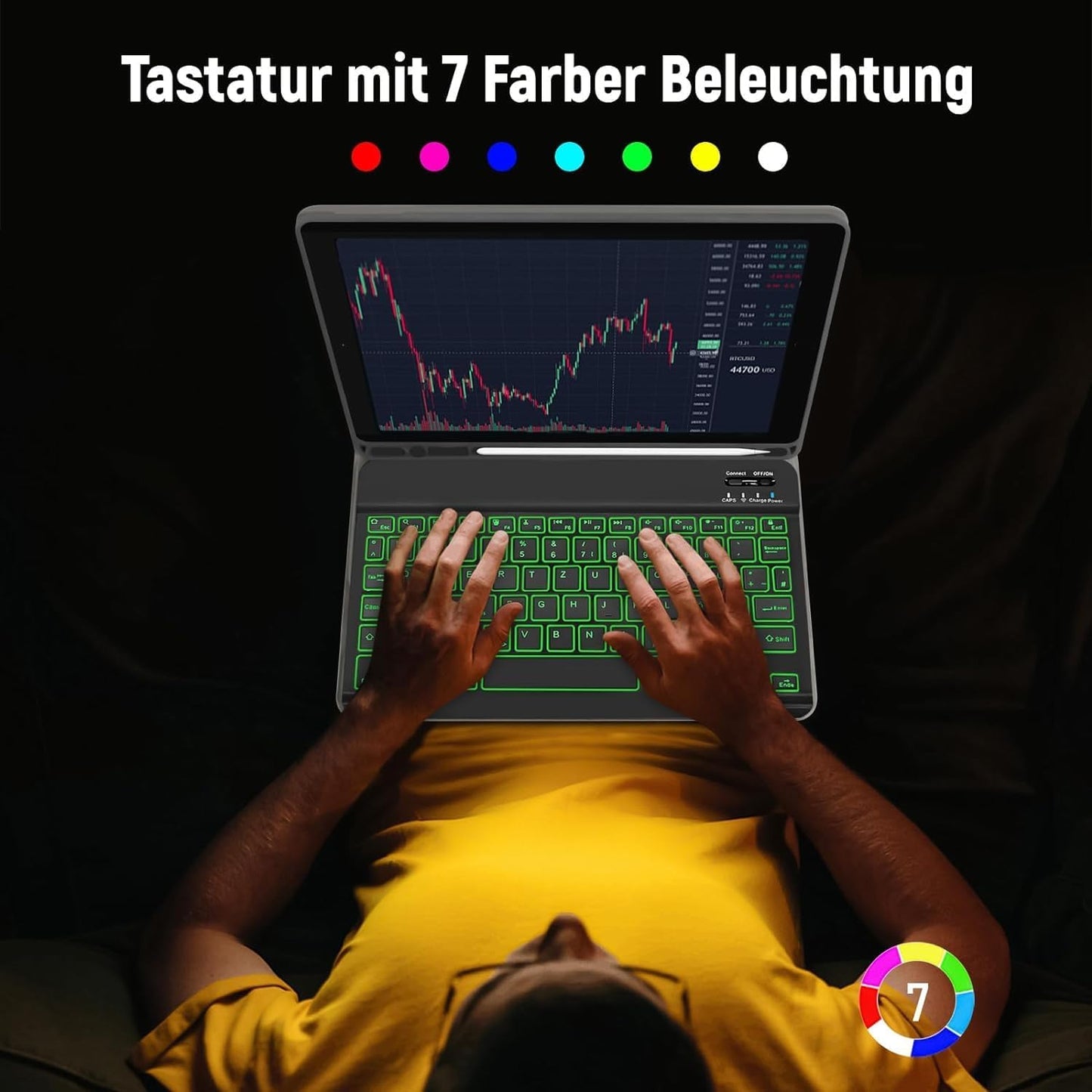 Hülle mit Tastatur für iPad