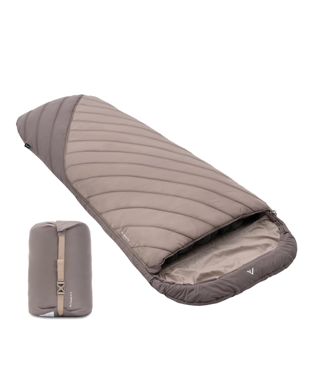 Mumienschlafsack für Erwachsene, Sand