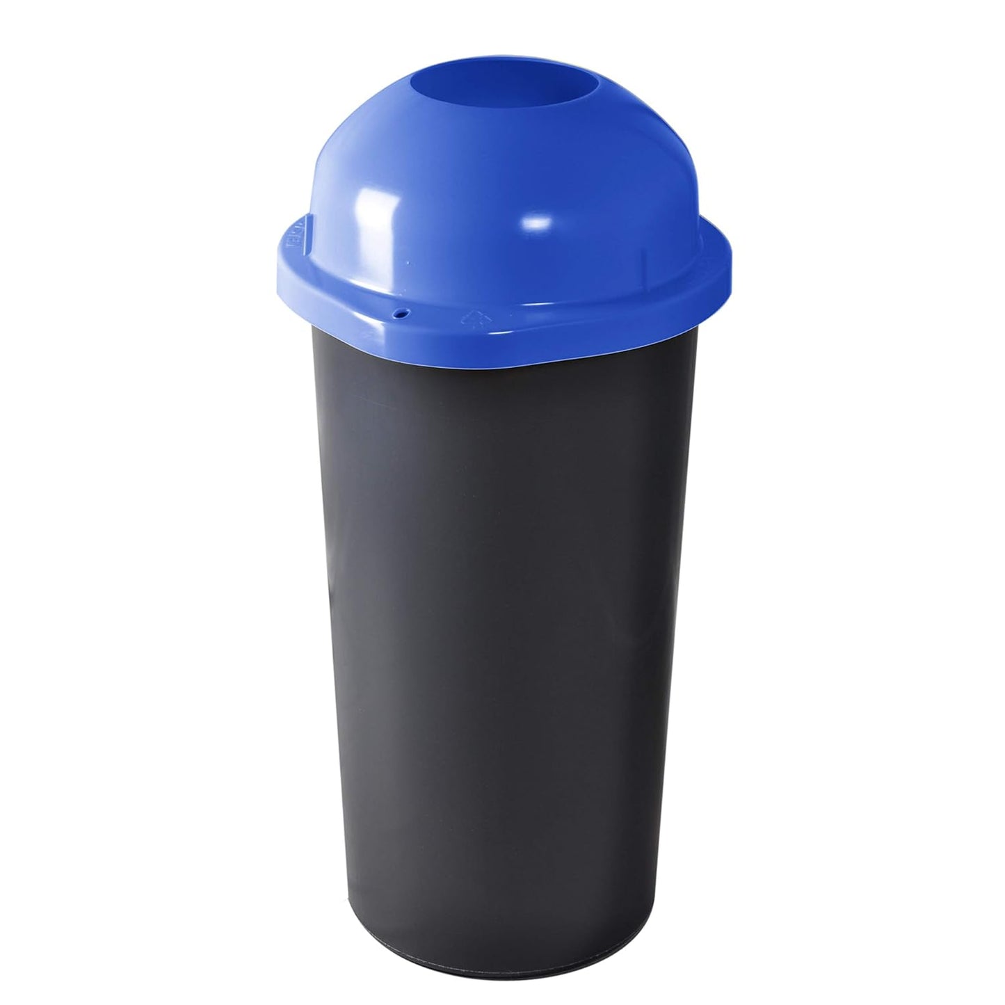 Müllsackständer mit Einwurf-Scharnierdeckel, Blau