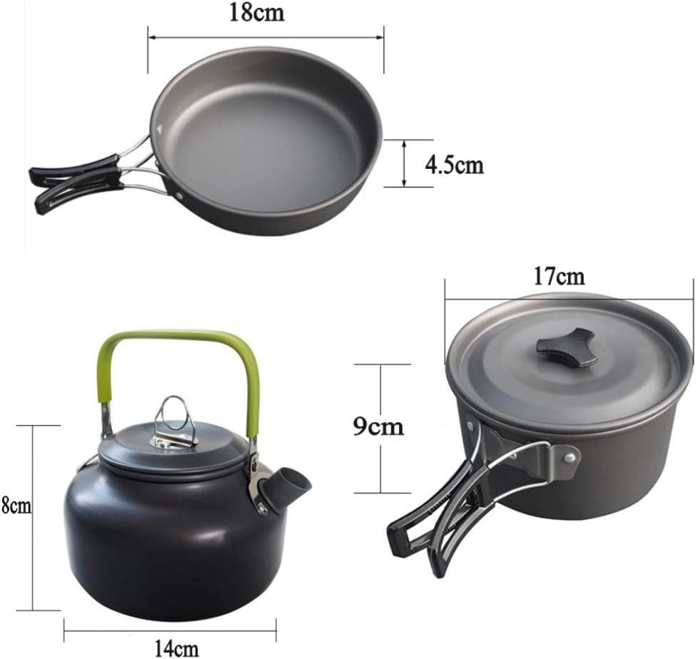 Camping Kochgeschirr-Set für 2-3 Personen