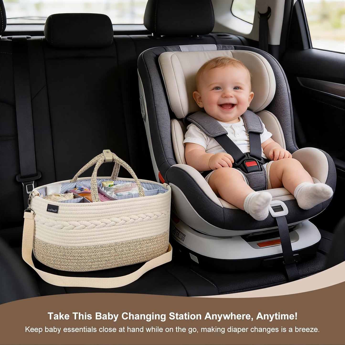 Windel Caddy, Extra Large Beige