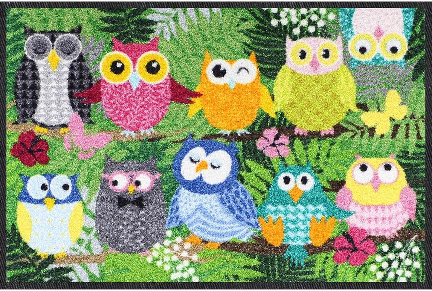 Fussmatte Dschungeleulen (50 x 75 cm), 50 x 75 cm