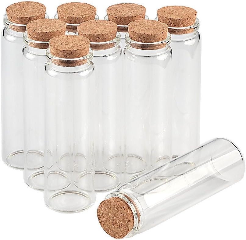 Glasflasche mit Korkstopper, 12|90ml
