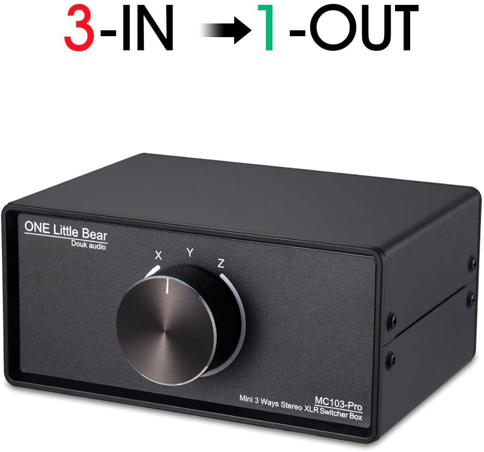 3-Wege XLR Audio Umschalter (MC103 Pro), MC103 Pro 3-IN