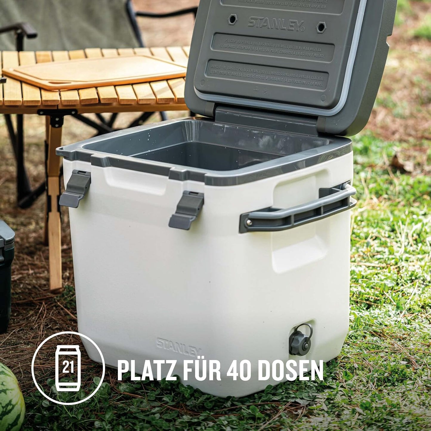 Adventure Outdoor Cooler - Kühlbox, 28.3L Polar White