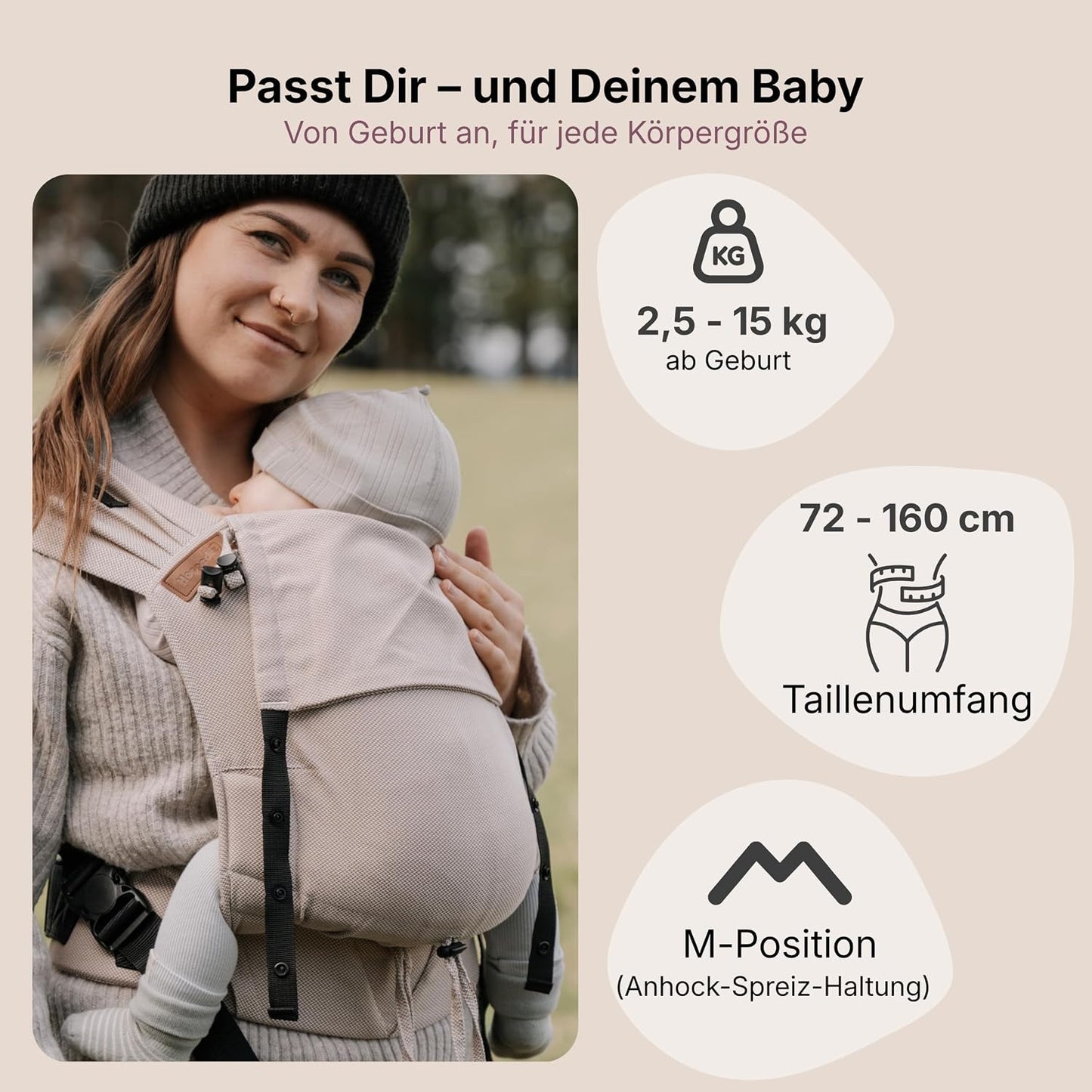 Ergonomische Babytrage Primeo, Kos