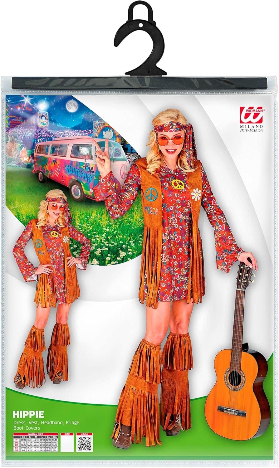 Kostüm Hippie Flower Power, XS