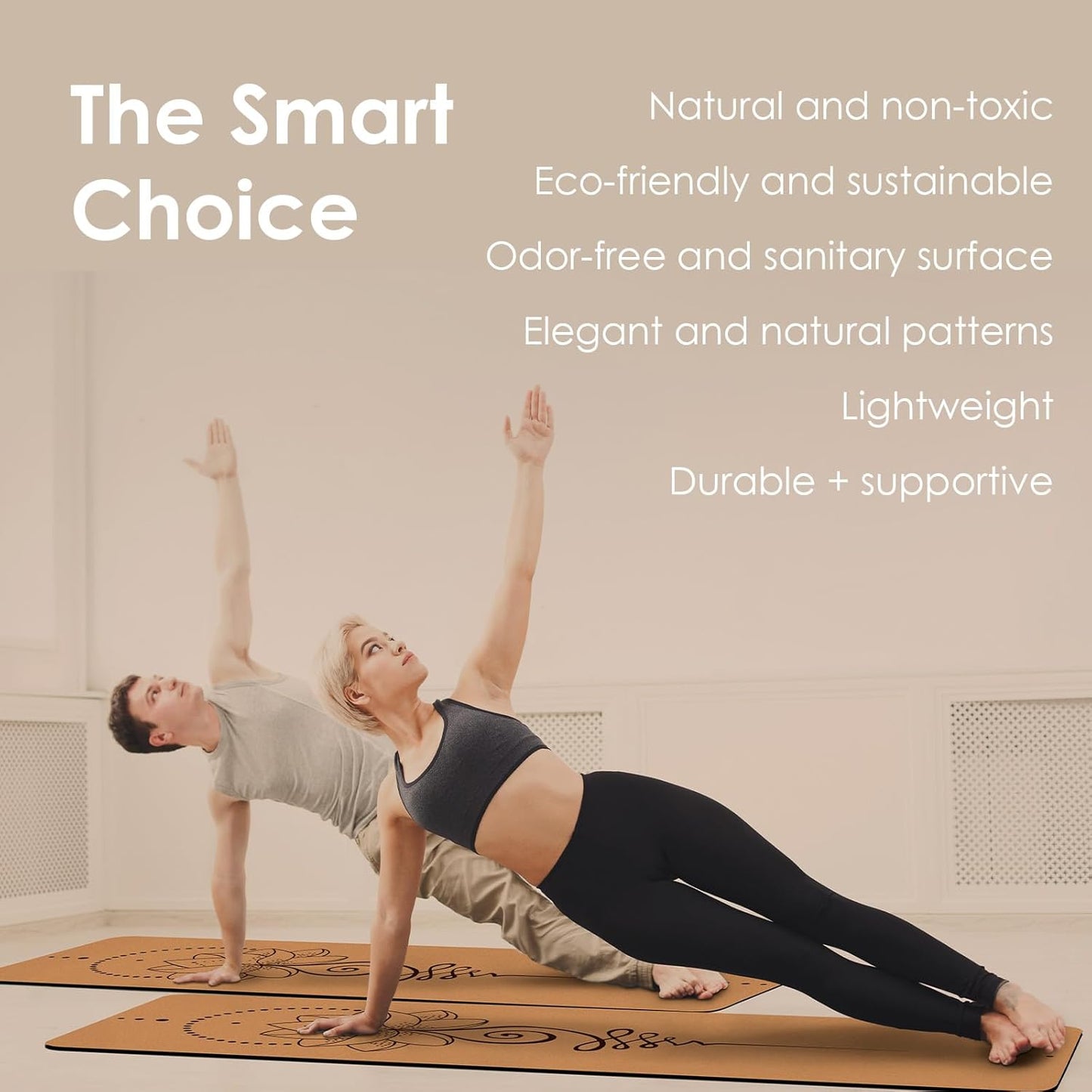 Rutschfeste Yogamatte mit Tragetasche, ‎Lotus 1