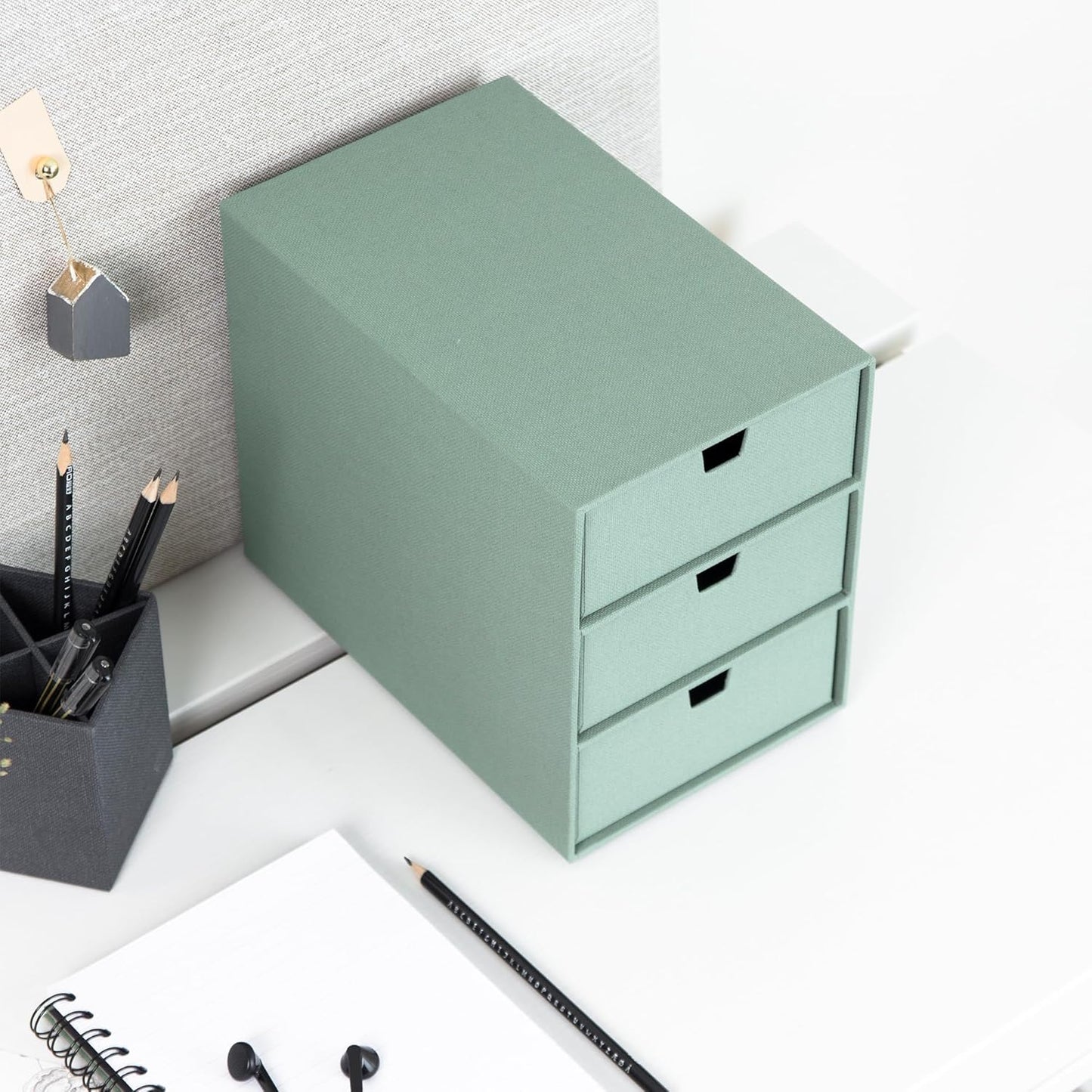 Schubladenbox Ingrid, Mintgrün Medium