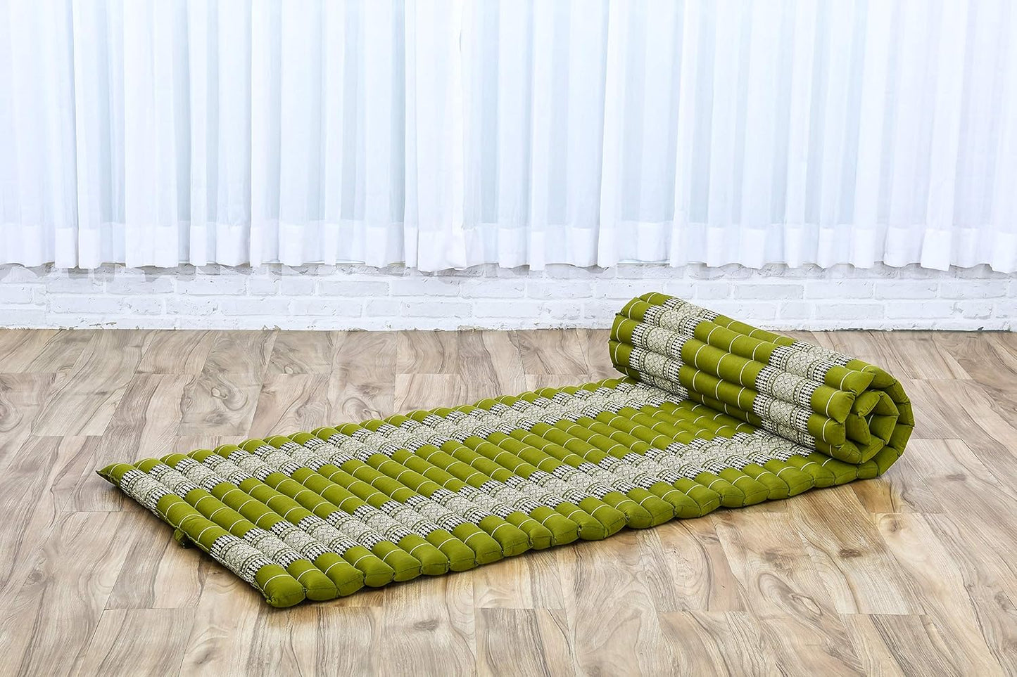 Faltbare Tatami Bodenmatratze, M: 190x70 cm / Sf17 - Grün