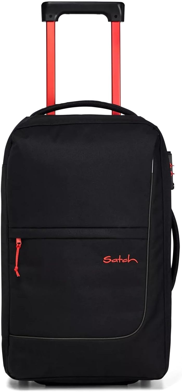 Reise-Trolley Handgepäck 35 l mit Wäschebeutel, Fire Phantom - Schwarz S