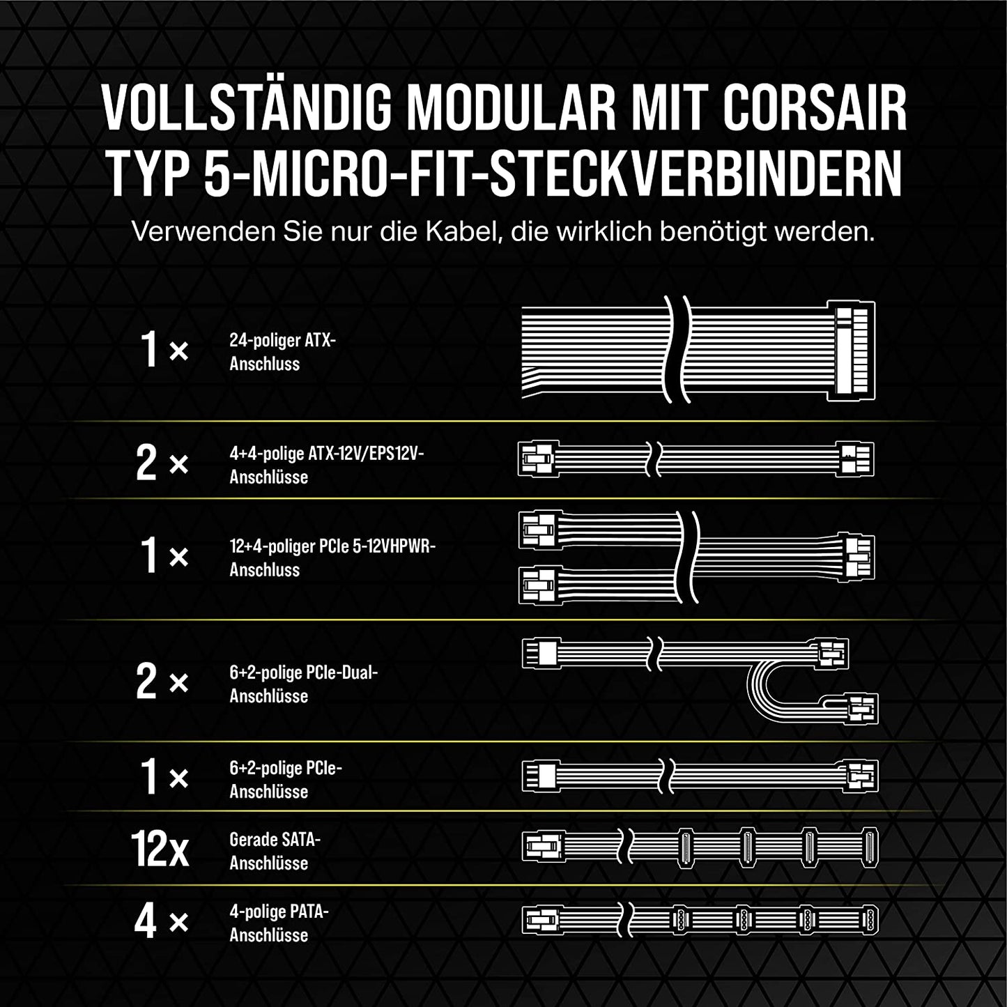 RM750x 750W, PC-Netzteil