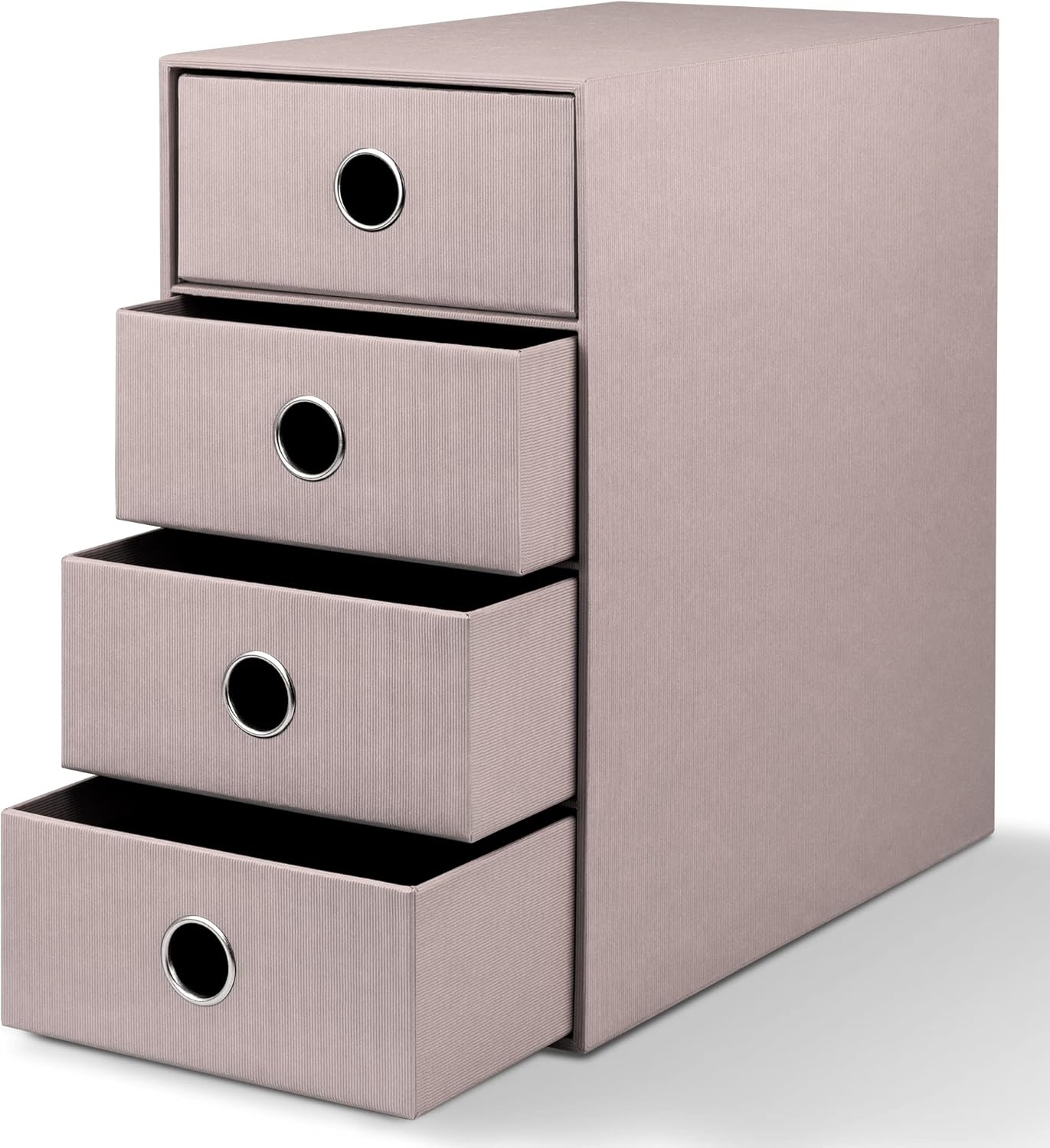 Schubladenbox mit 4 Schubladen, Taupe