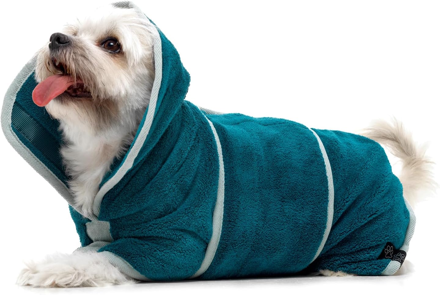 Hundebademantel, XL Teal