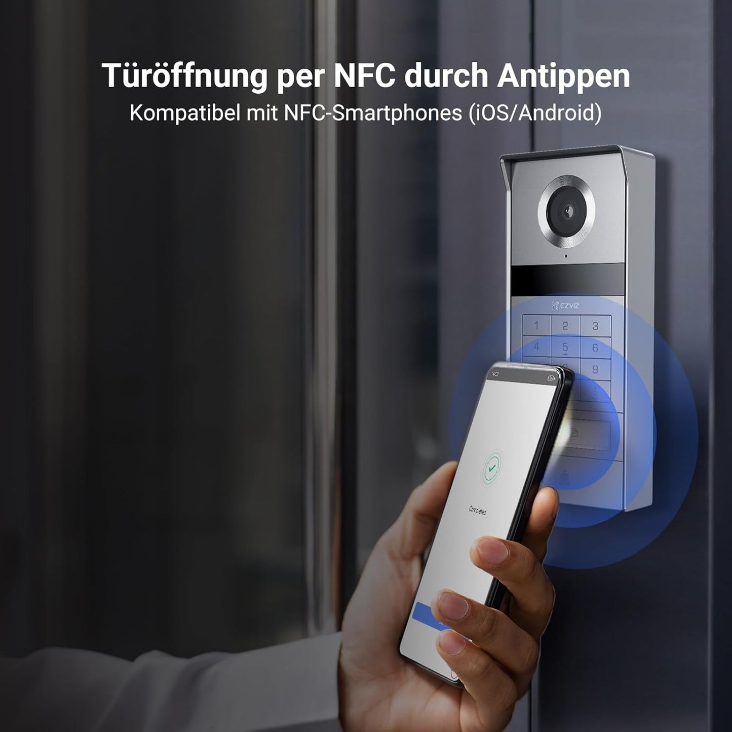 TP9 Pro 4K Türsprechanlage mit Touchscreen-Monitor, Türsprechanlage Tp9 Pro