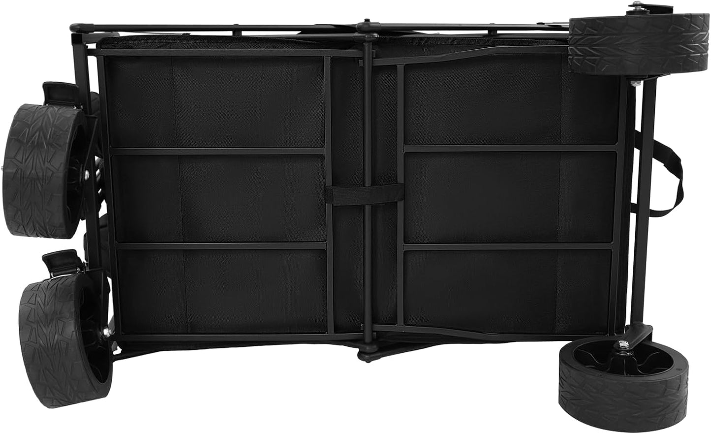 Klappbarer Strandwagen, Schwarz