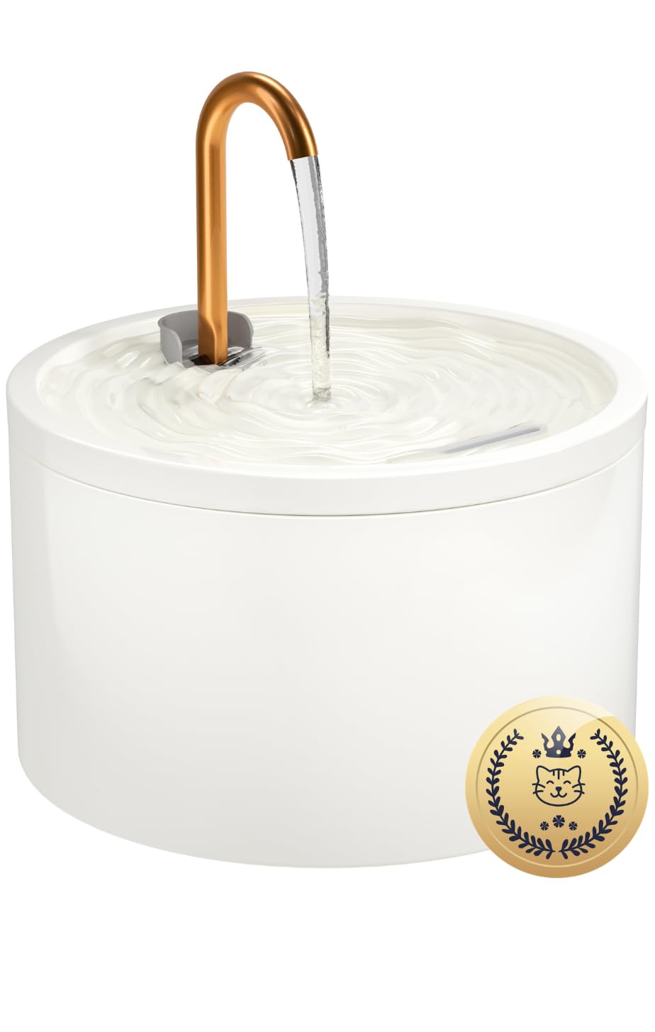 Katzenbrunnen mit Filtersystem, Weiss+2.1L