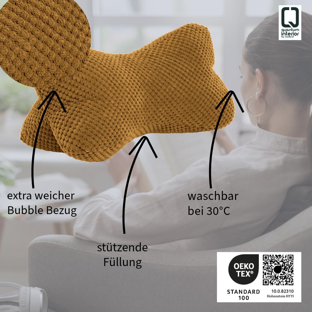 Leseknochen für Bücher & Tablets, Senf