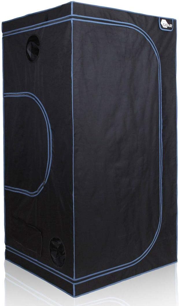 Growzelt Plantsville (100x100x200 cm), 100x100x200 Cm / Schwarz