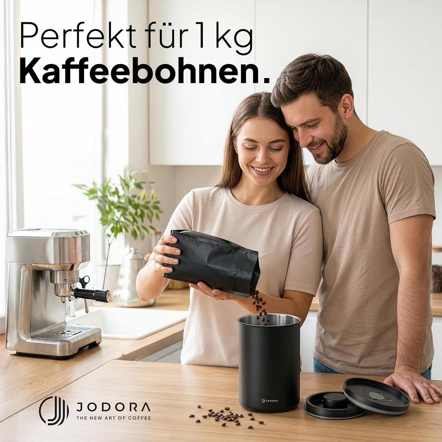 Kaffeedose mit Vakuumverschluss, 1 KG