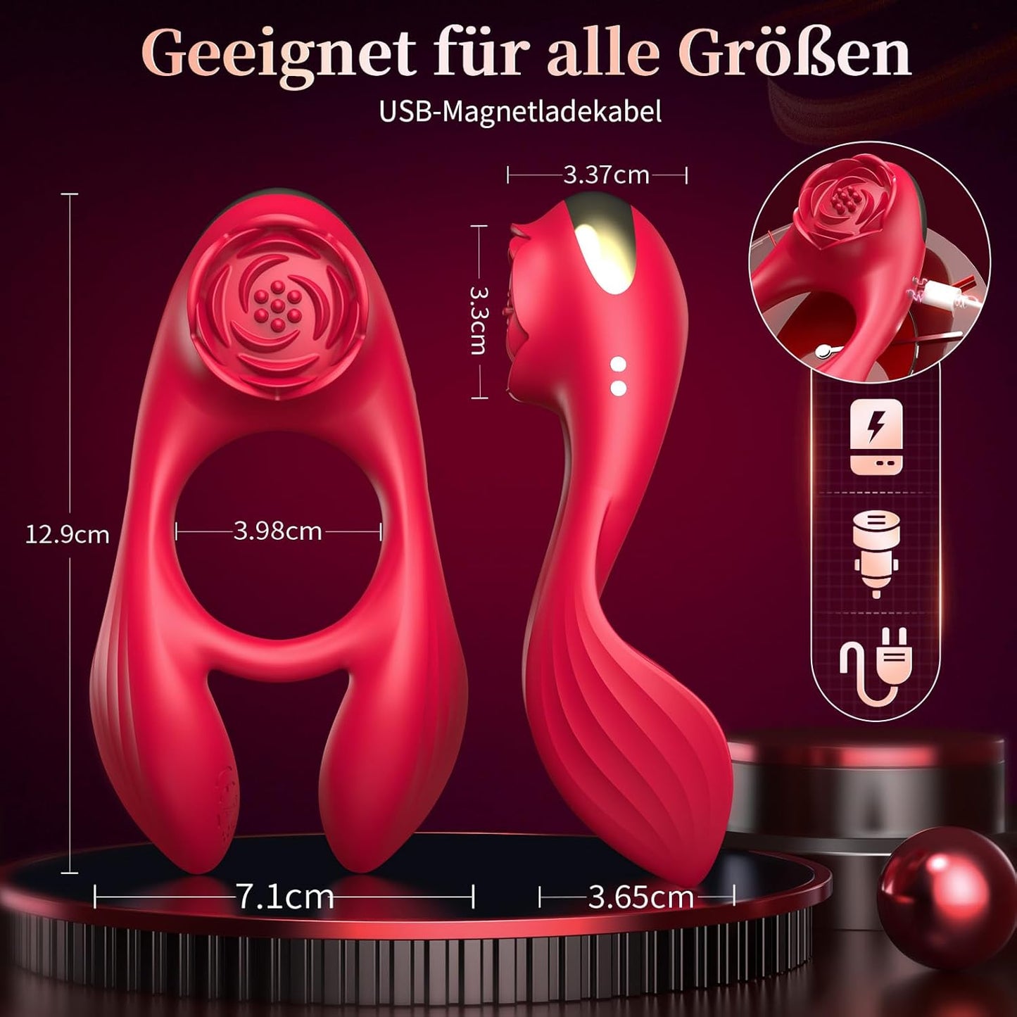 Paarvibrator mit Penisring