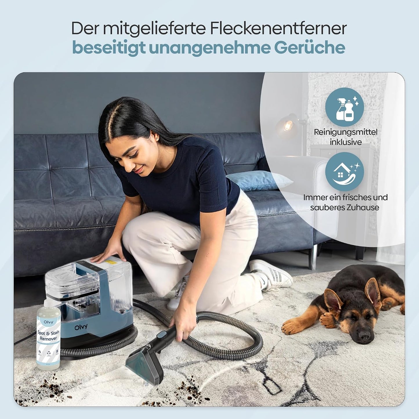 Waschsauger für Tiefenreinigung, Black/Light Blue