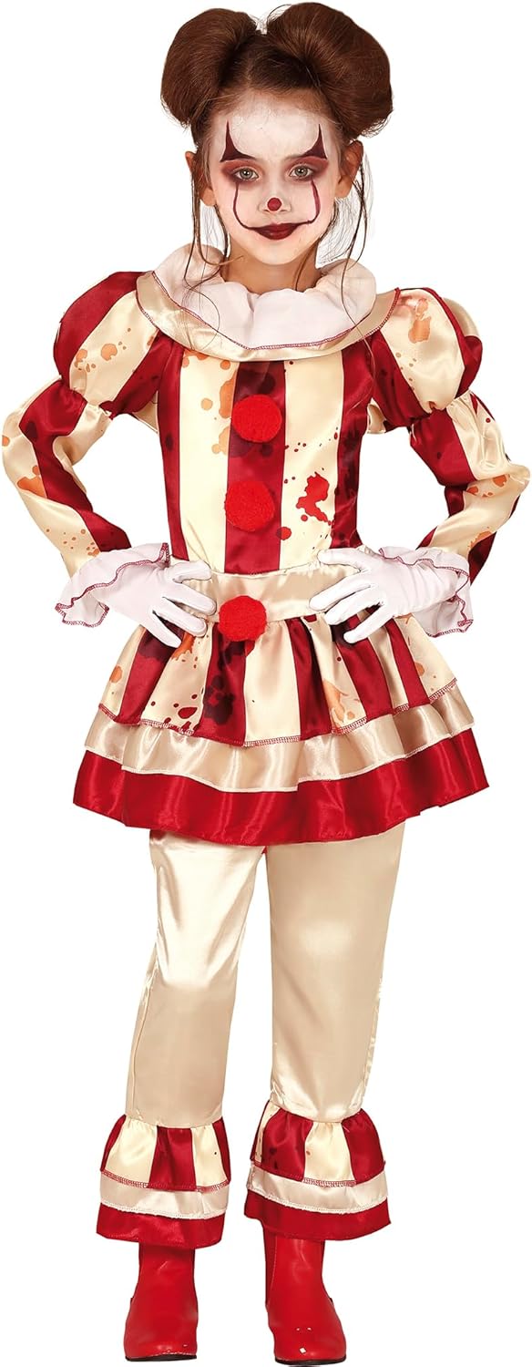 Horror Clown Kostüm für Kinder (3-4 Jahre), 3-4 Jahre