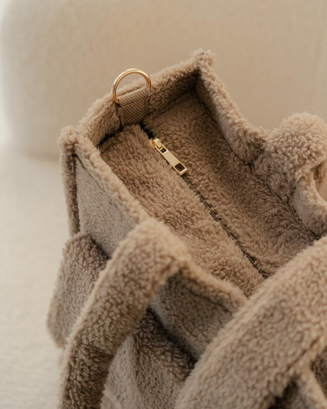 Wickeltasche Teddy Mom Bag mit Wickelunterlage, Braun