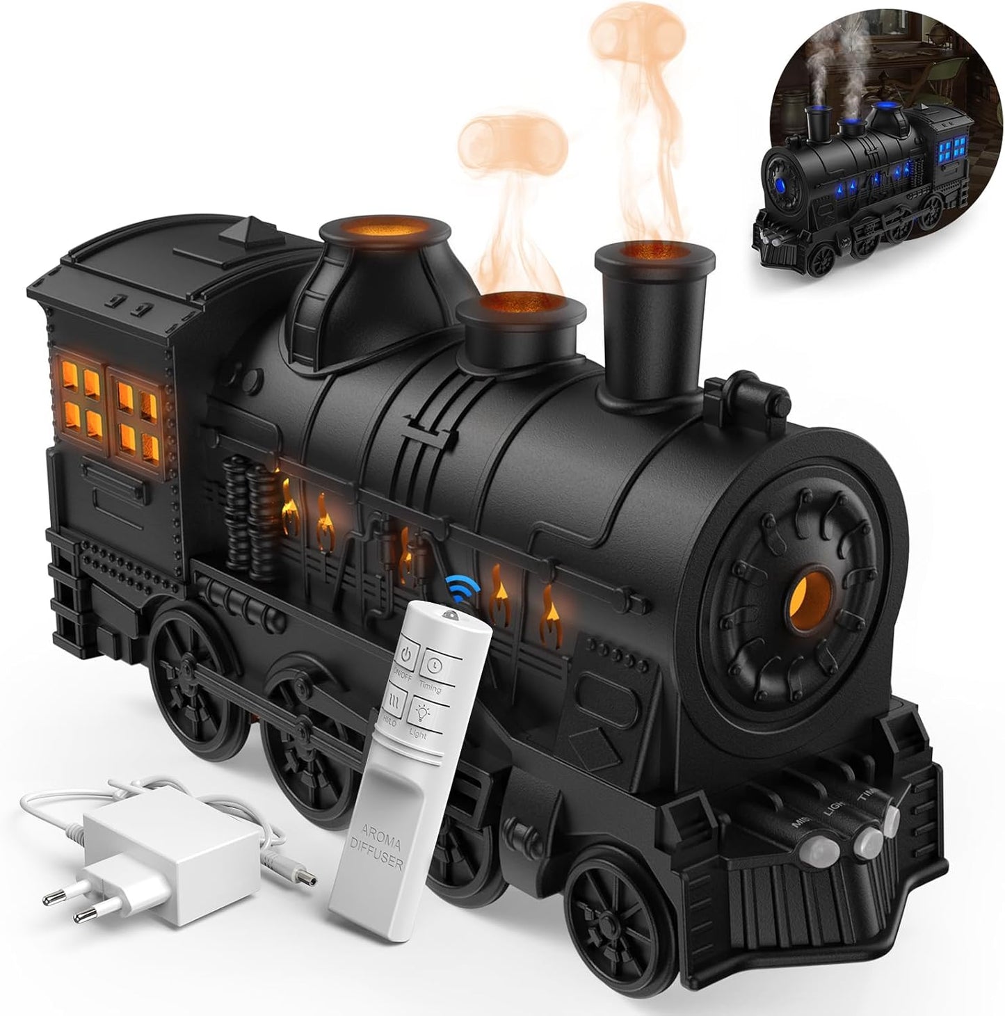 Aroma Diffuser Zug mit Fernbedienung, Zweifarbig, Zug A