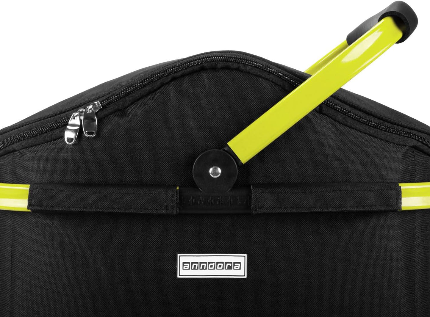 Iso-Einkaufskorb, Iso: Schwarz Rahmen Limette