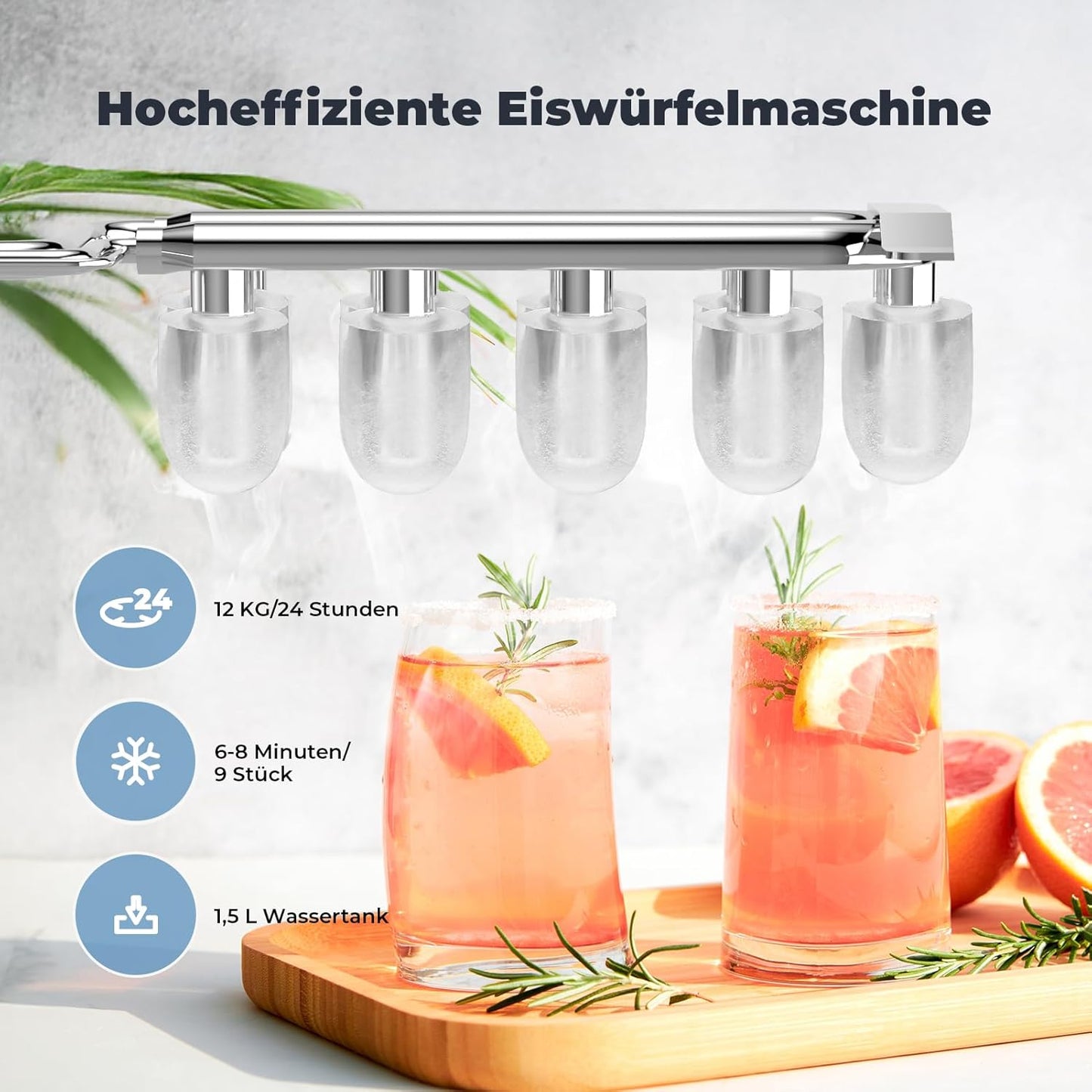 Eiswürfelmaschine, Grau