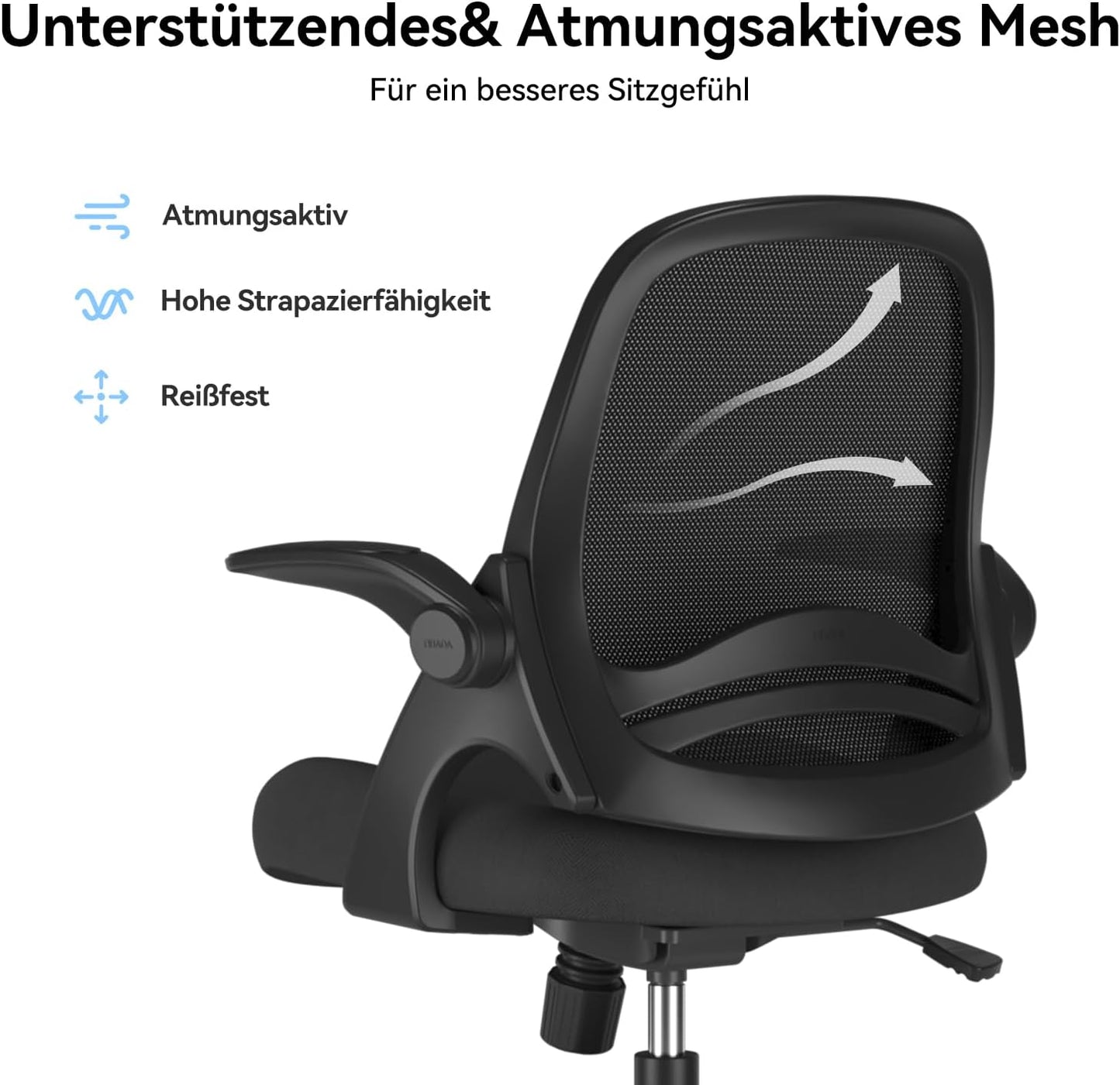 Schreibtischstuhl, Schwarz