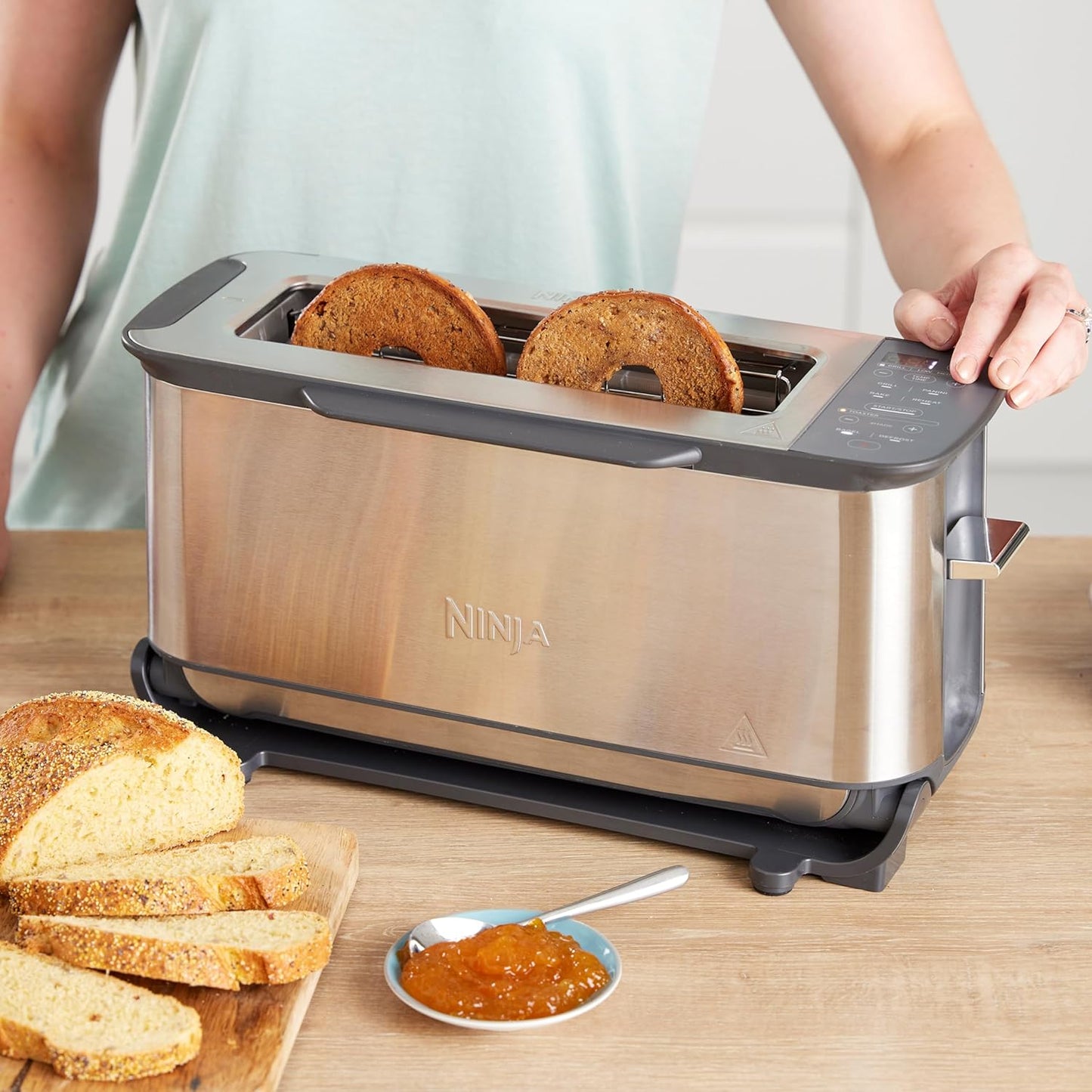 Foodi 3-in-1 Toaster & Elektrogrill mit Panini-Presse, ST202EU, Edelstahl