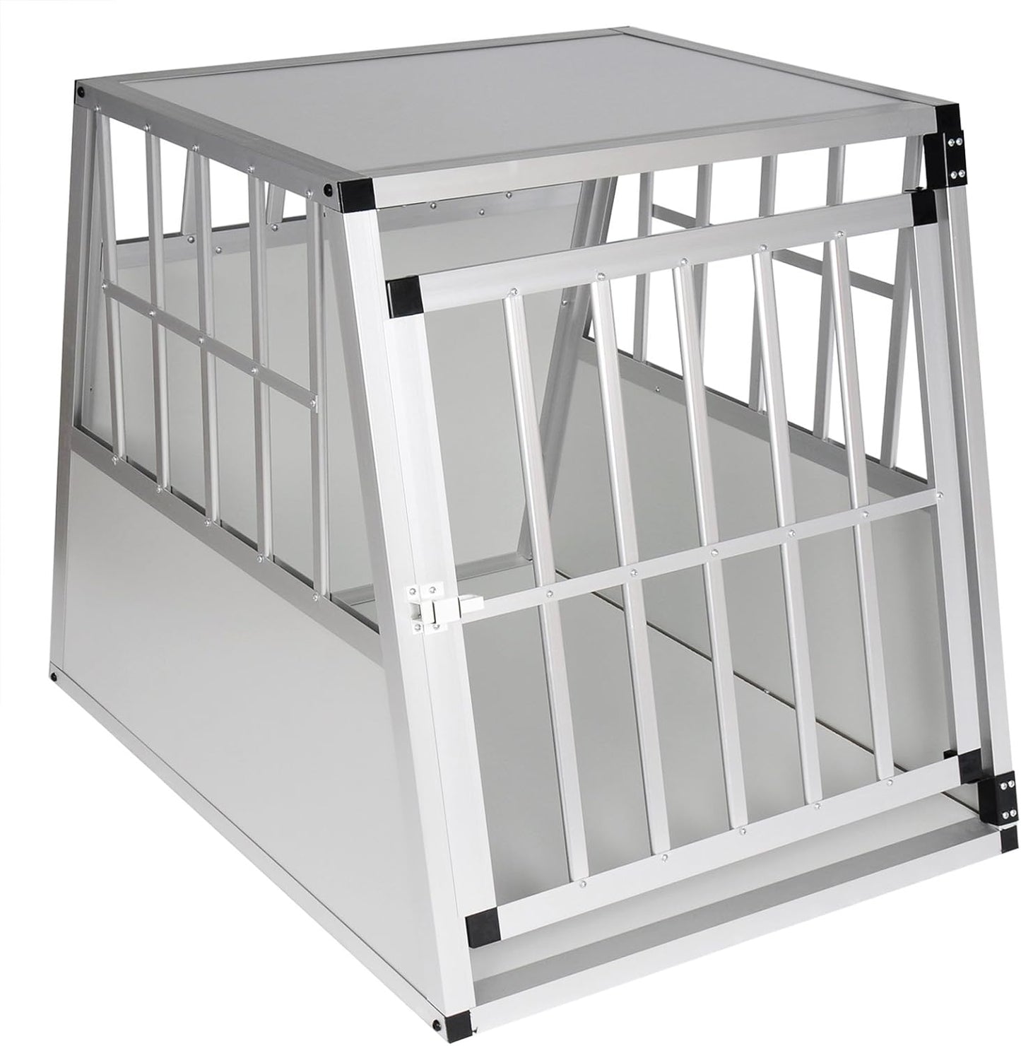 Hundetransportbox, L 85 x B 65 x H 69 cm Silber