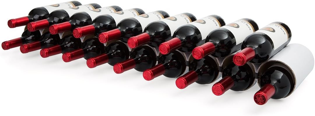 Weinregal aus Hartpapier für 10 Flaschen, Weinheim-Flaschenregal (10 Hülsen) Weiss
