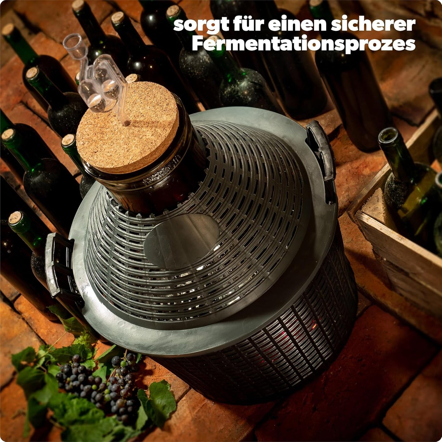 Fermentierballon mit Gärbehälter, 10L