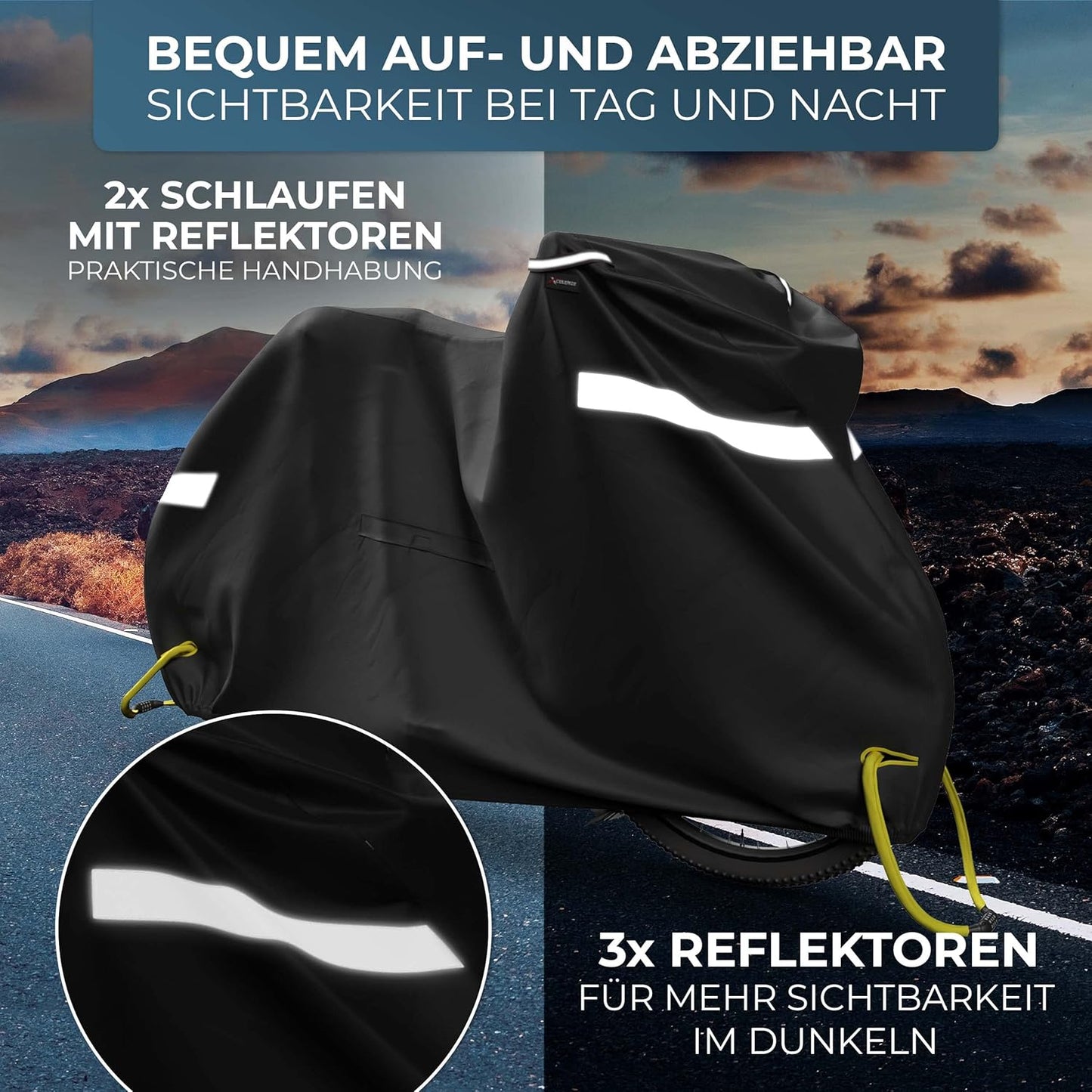 Fahrradabdeckung wasserdicht mit UV-Schutz, XL