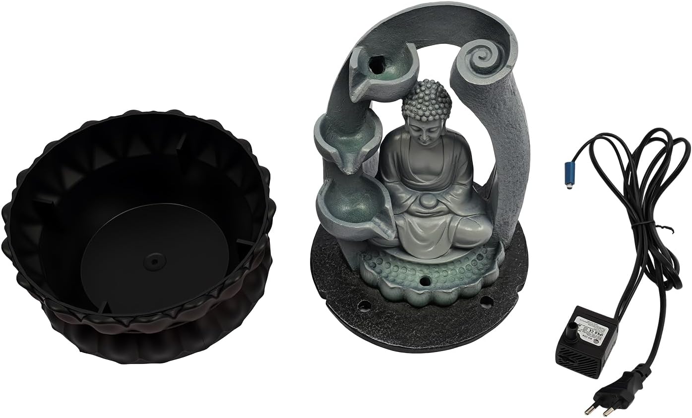 Elektrischer Zen Tischbrunnen mit LED-Licht