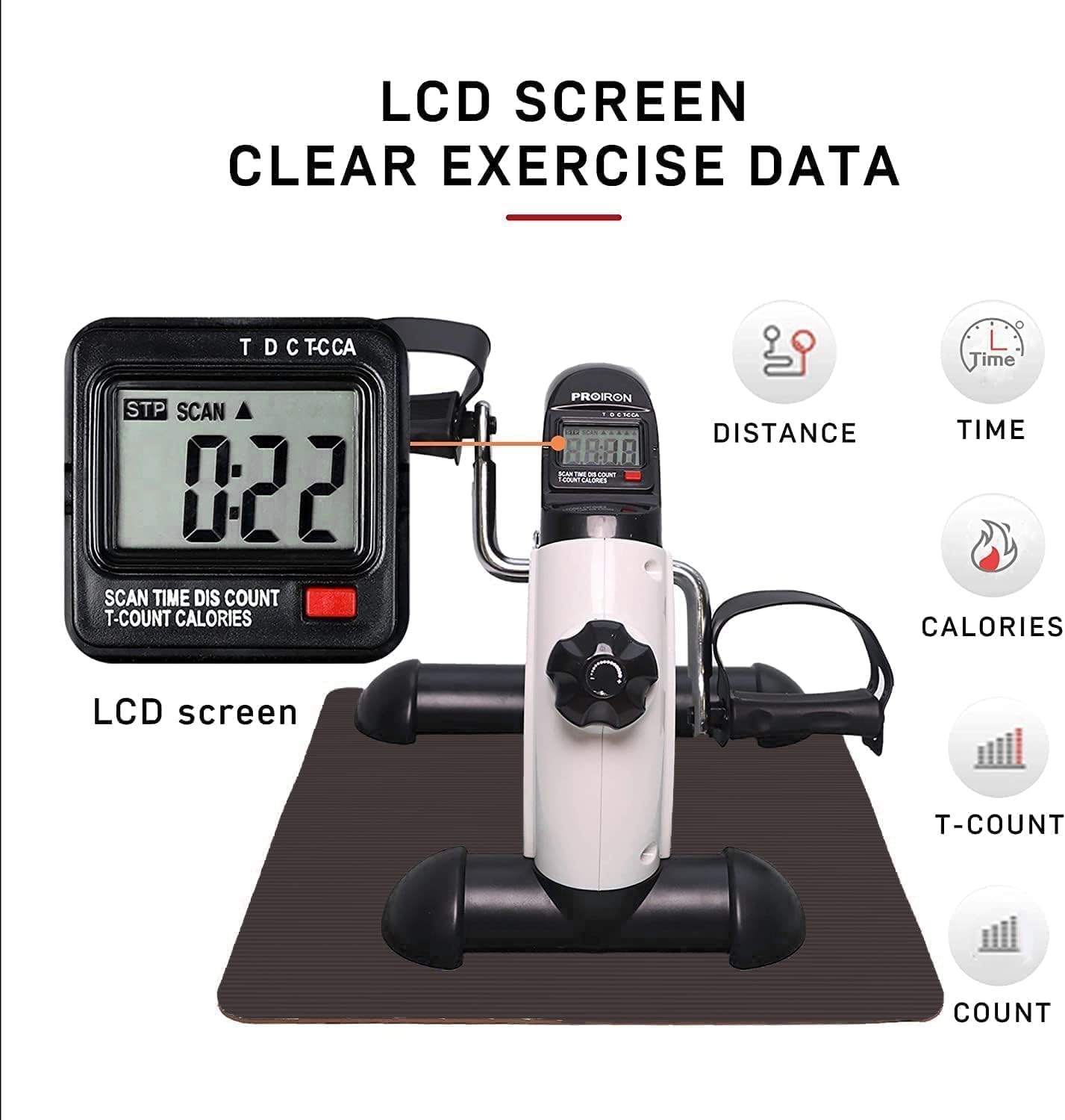 Mini Bike Heimtrainer, Schwarz