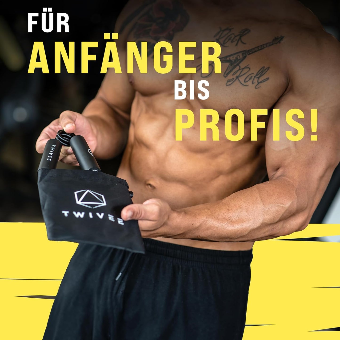 Fingerhantel, Blau / Schwarz 150 lbs = 68 kg - Fortgeschrittener