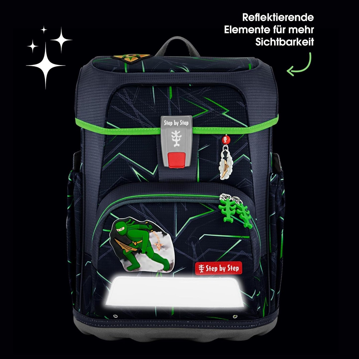 Ergonomisches Schulranzen-Set, Ninja Kimo