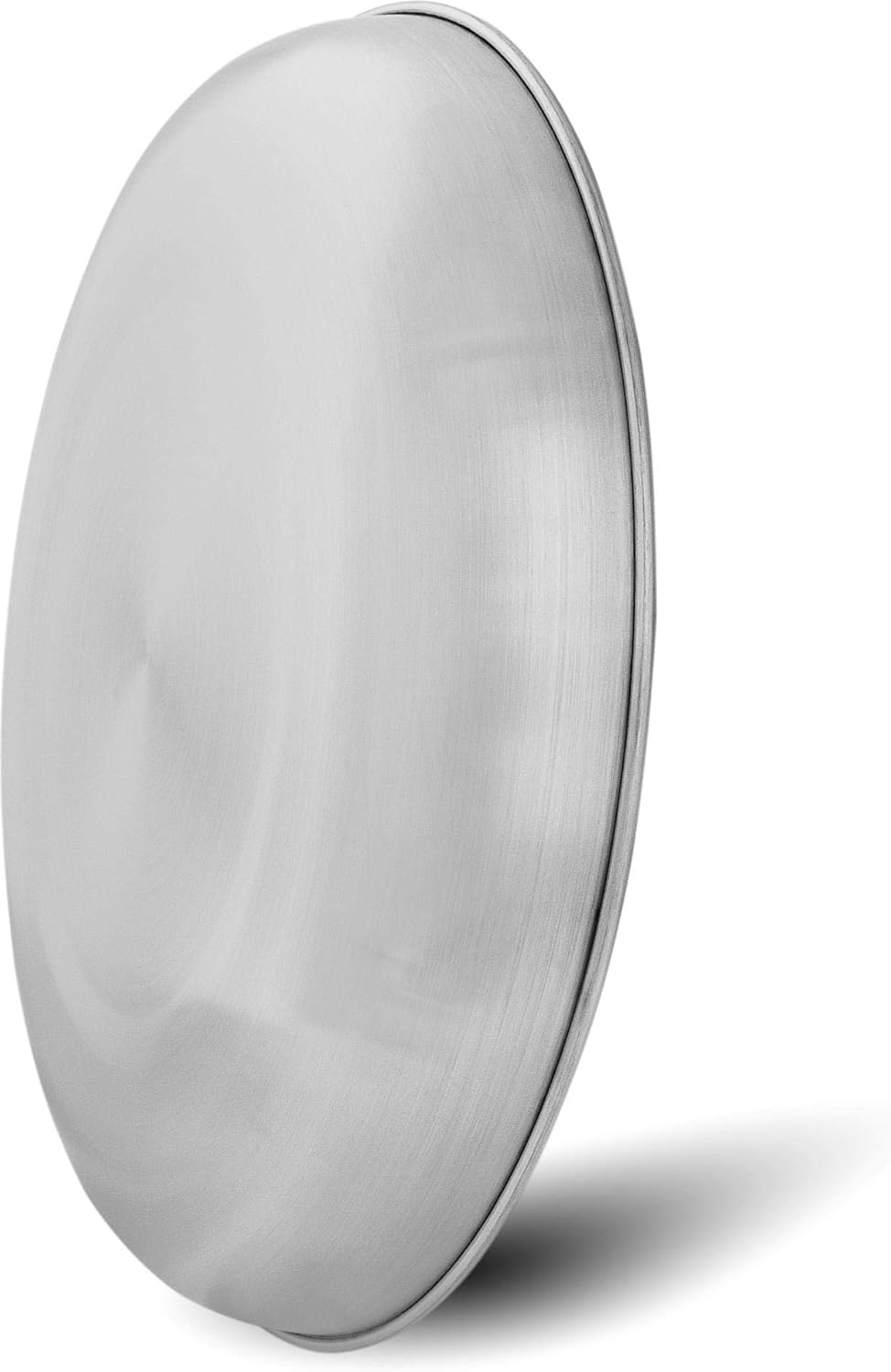 Outdoor Edelstahl-Teller (4er Set), 23 cm x 3 cm Silber 4