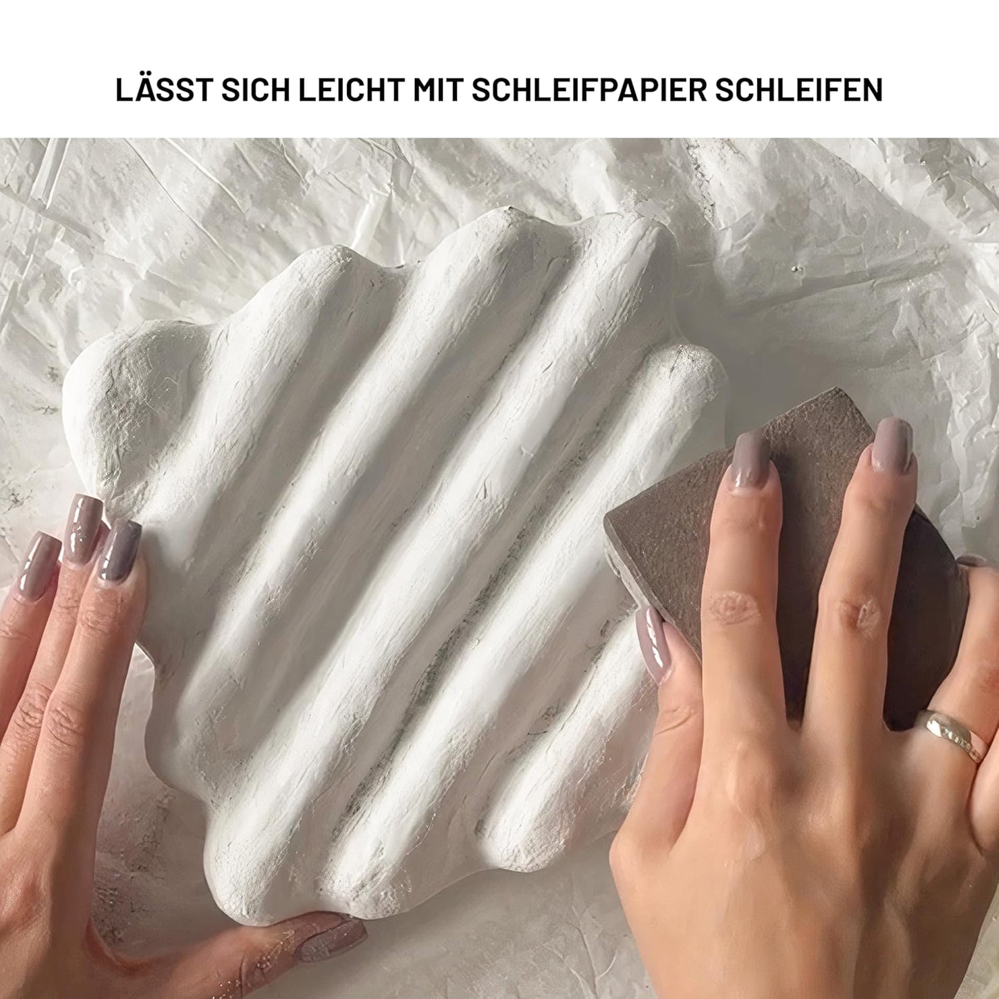 Strukturpaste für Acrylmalerei, Fein Elfenbein 500 ml