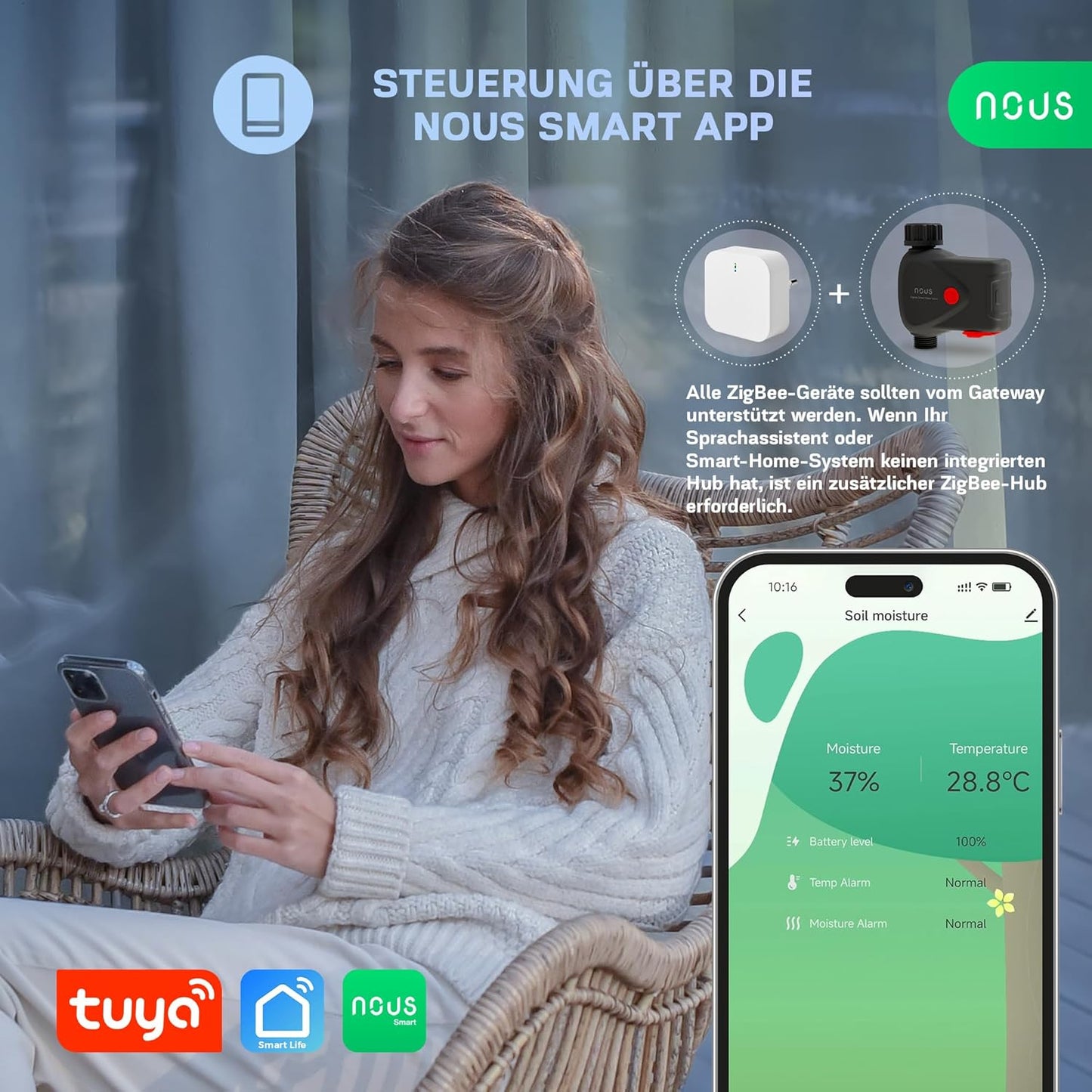 ZigBee Smarter Bewässerungsregler mit App-Steuerung