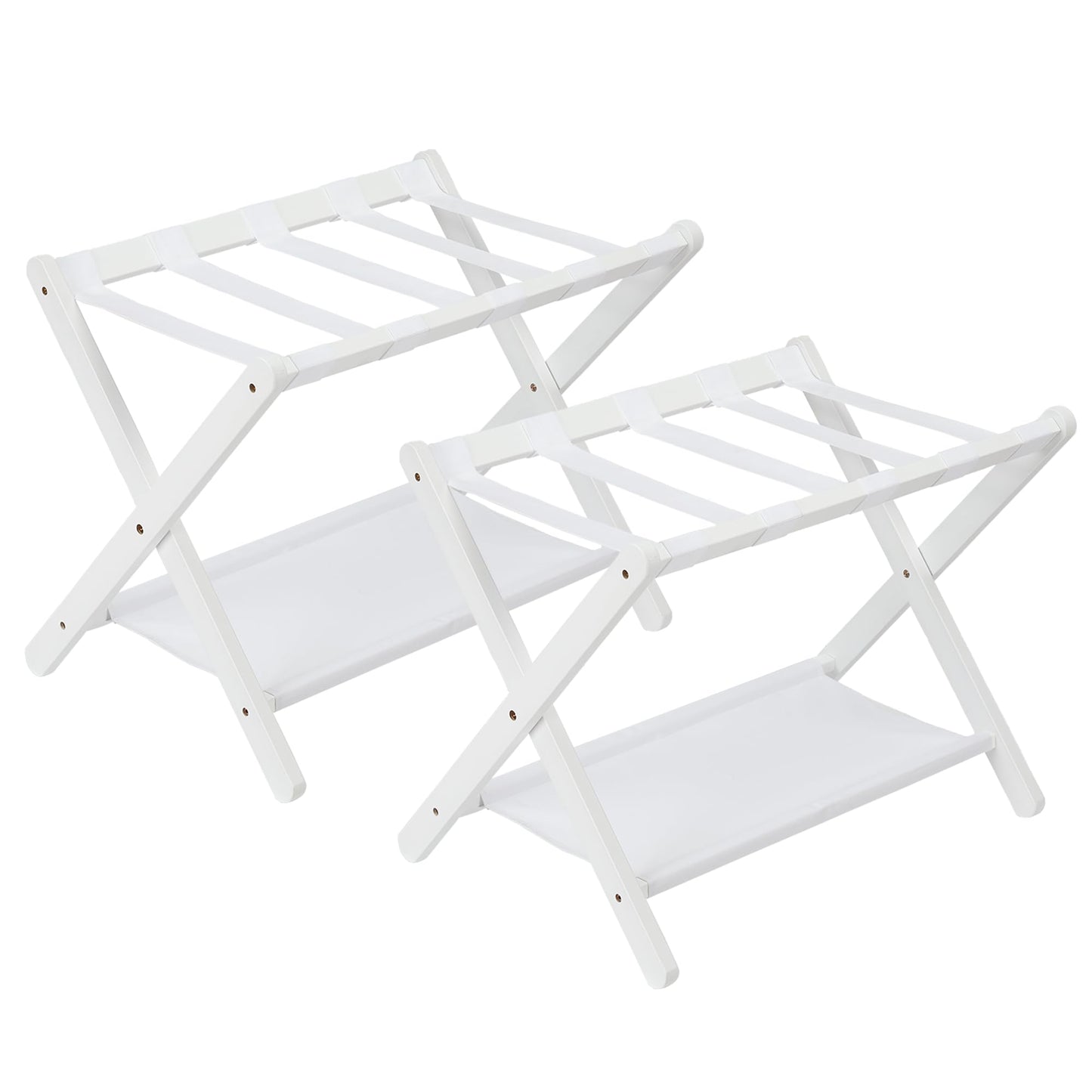 Gepäckablage 2er Set klappbar, 2 Stück - weiss - 67*47*51cm 2 Stück - weiss - 67*47*51cm