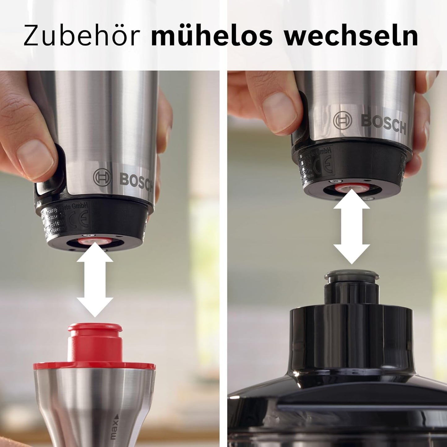 ErgoMaster Serie 6 Stabmixer mit Zerkleinerer, Zerkleinerer + 1200 W