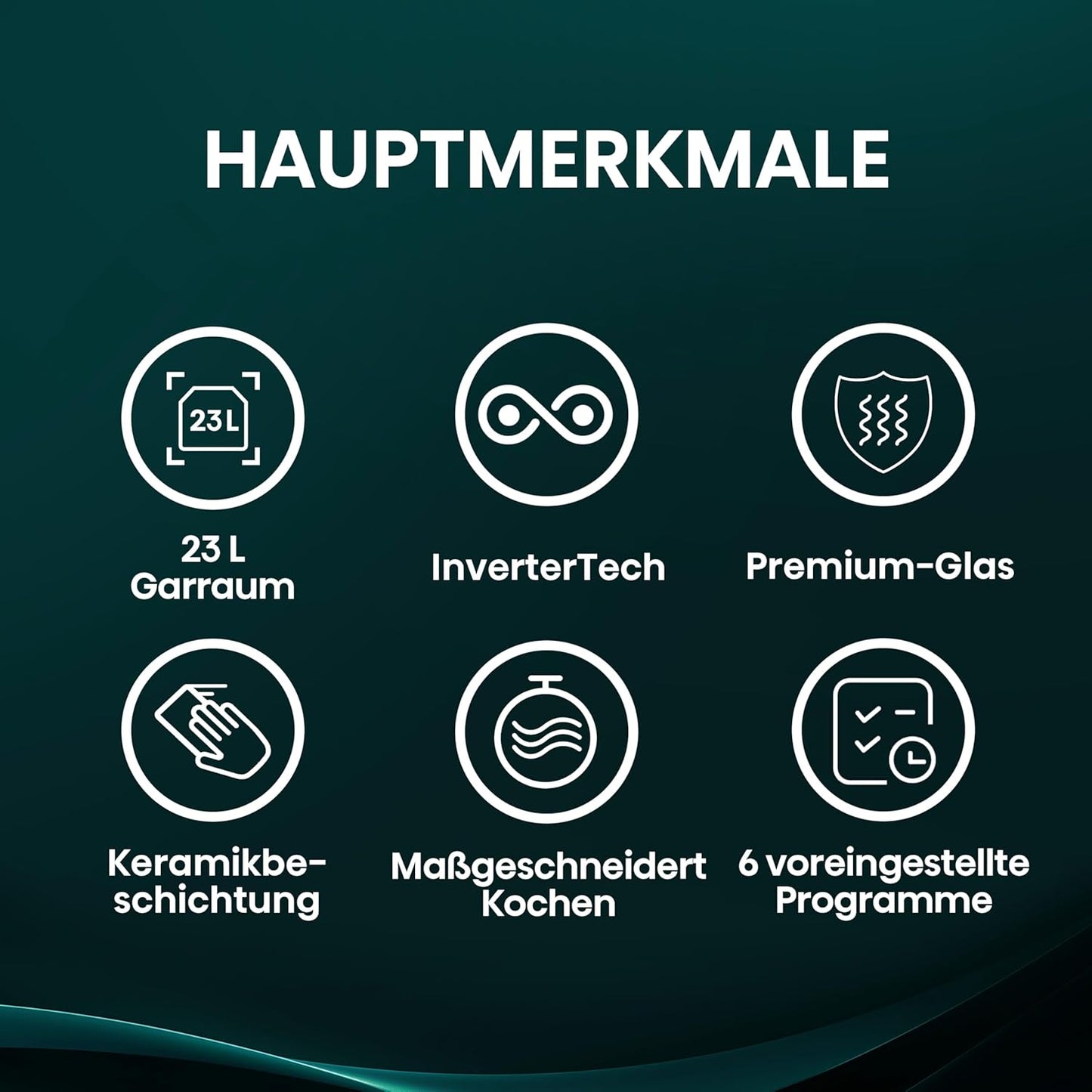 Mikrowelle - H23MOBS4HI, 23 L Digitale Steuerung Mit InverterTech
